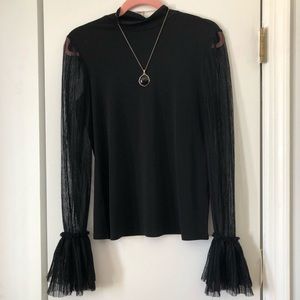 Black half turtleneck